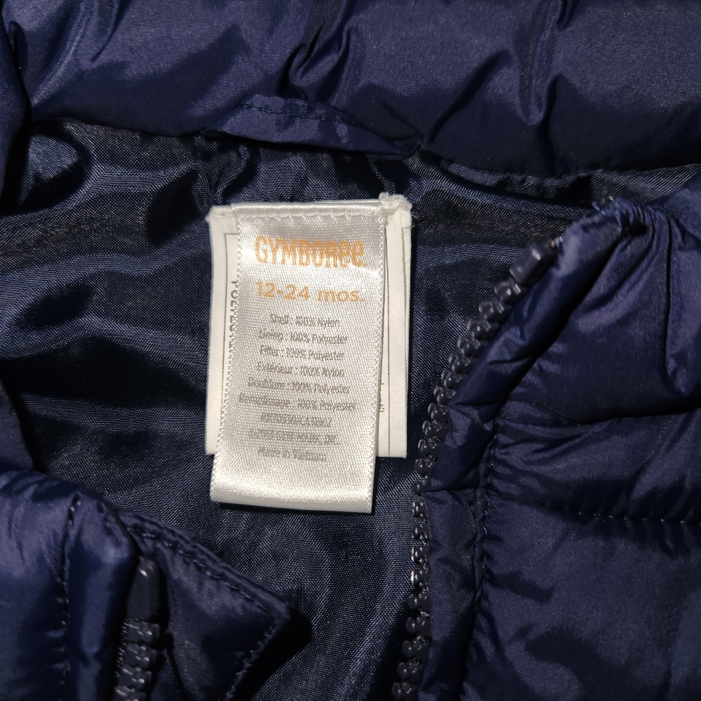 GYMBOREE toddler boys puffer vest. Size 12-24 months - Picture 4 of 4